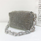 Casual Full Diamond Crossbody Bag for Women, Purses and Handbags, Dinner Bag