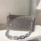 Casual Full Diamond Crossbody Bag for Women, Purses and Handbags, Dinner Bag