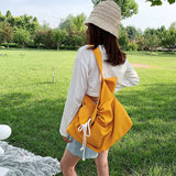 Casual Canvas Shoulder Bag Large Tote Lady Messenger Crossbody