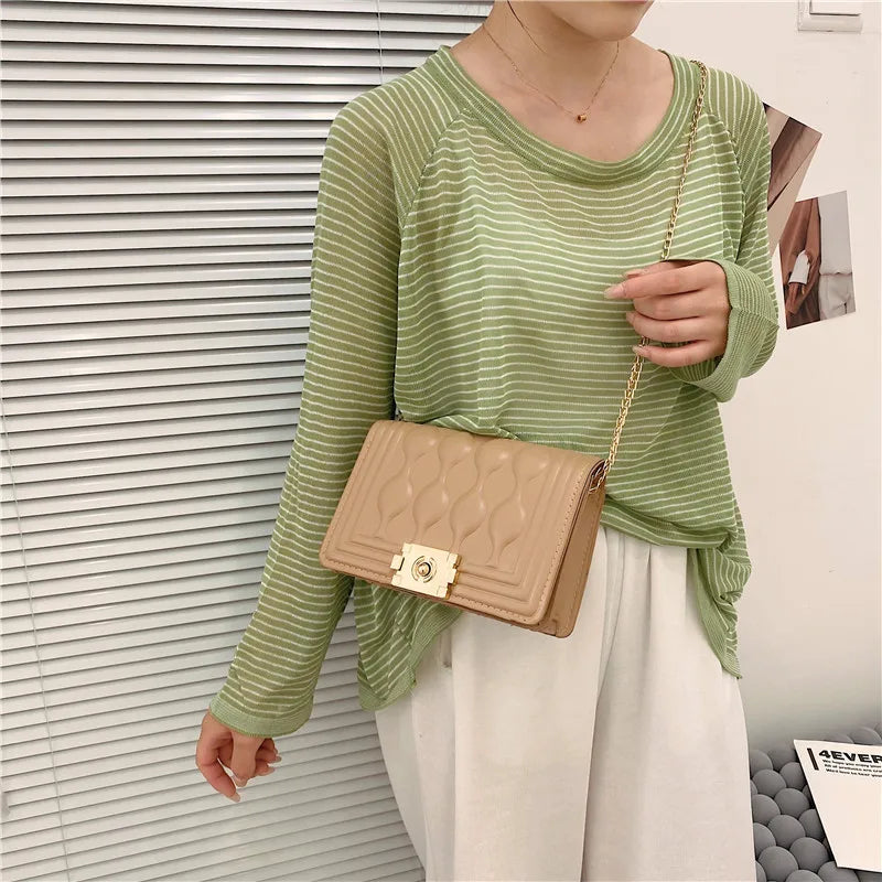 Casual Large Chain Shoulder Bag Women Messenger Clutch