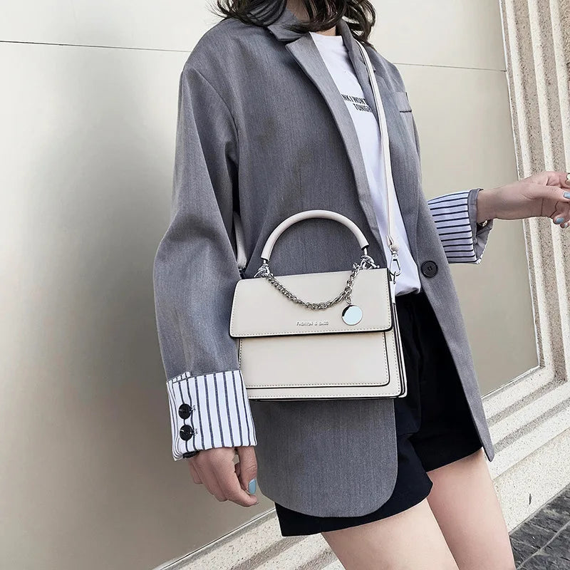 Large Capacity PU Shoulder Messenger Bag for Women
