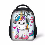 Unicorn Printing Backpack Girls Mochila Escolar Kindergarten Bag