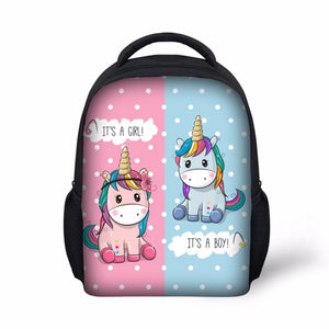 Unicorn Printing Backpack Girls Mochila Escolar Kindergarten Bag