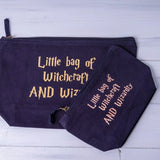 Navy Rose Bridal Party Makeup Bag, Bridesmaid Pouch