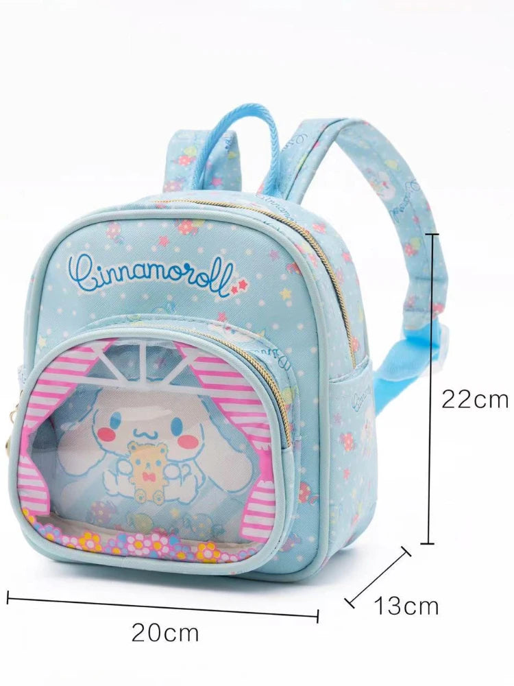 Children's Cartoon Transparent Mini Backpack