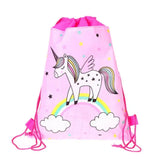 Cartoon Draw String Bag Girls Travel Storage Package School Backpacks