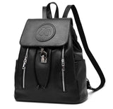 Lady PU Leather Backpack Travel Bag