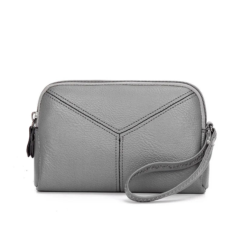 Leather Women Envelope Bag Clutch Purse Handbag