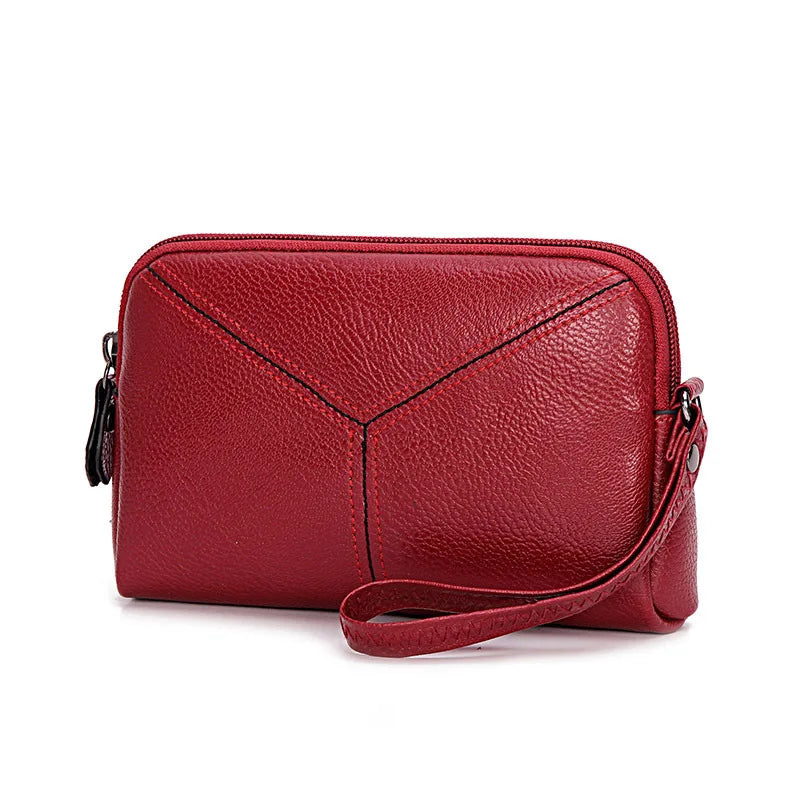 Leather Women Envelope Bag Clutch Purse Handbag