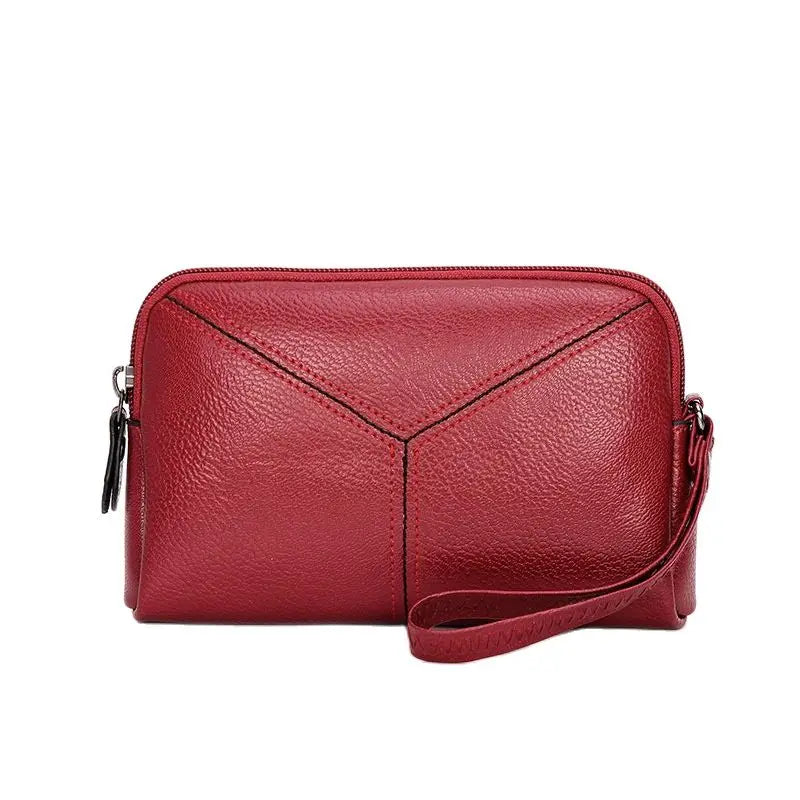 Leather Women Envelope Bag Clutch Purse Handbag
