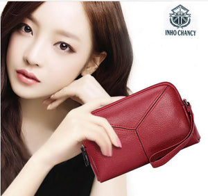 Leather Women Envelope Bag Clutch Purse Handbag