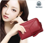 Leather Women Envelope Bag Clutch Purse Handbag