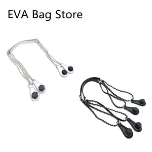 PU Leather & Chain Bag Handle for Obag Tote - Long Bag Handles