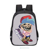 Cartoon Print Men Backpack for Teen School Daily Book Bag