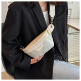 Rainbow Knitted Chest Bag Small Crossbody Bag Western Crossbody Bag