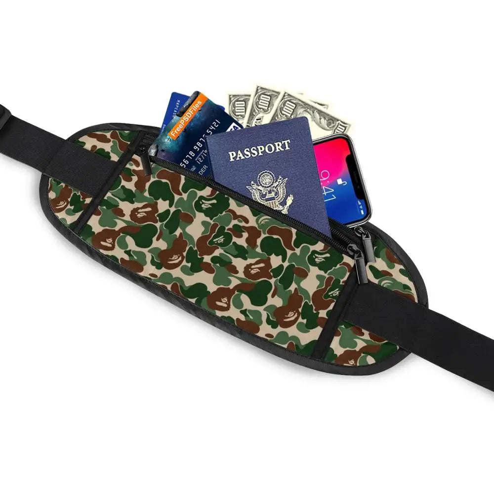 Waterproof Running Waist Packs Jogging Hiking Belt Gym Fitness Bag
