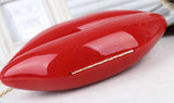 Acrylic Red Lips Evening Clutch Shoulder Handbag