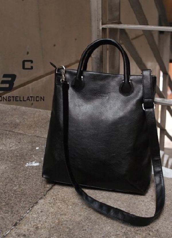 Men's PU Leather Handbag Large Tote Top-Handles