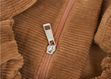 Teenager Winter Oversized Corduroy Soft Drawstring Pouch Bag