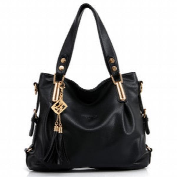 Tassel Large Tote Bag Shoulder Bag for Women with Tassel Detail
