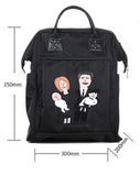 Oxford Waterproof Women's Backpack Mafia Family Cartoon