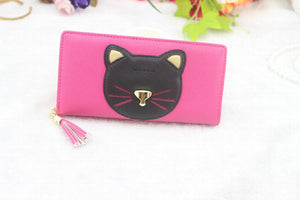 Cartoon Cat Women's Long Wallet Handbag Purse