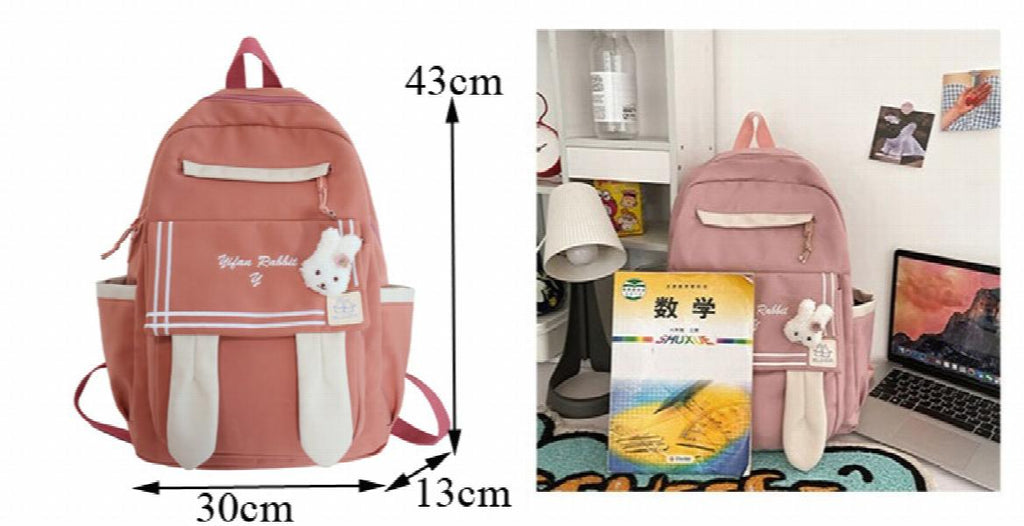 Bunny ears women backpack Large capacity school bags for teenage girls laptop ba