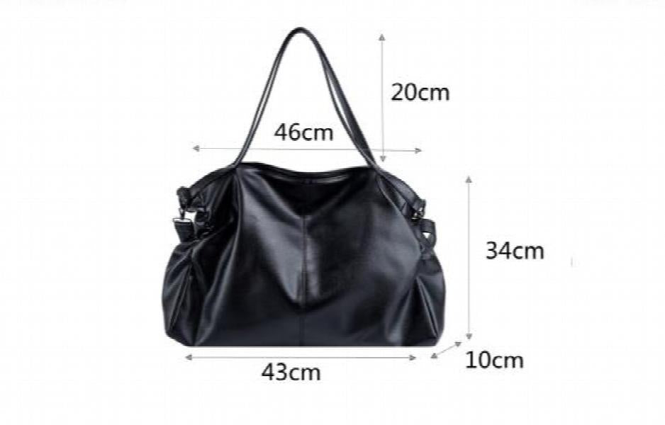 Women's Large Shoulder Bag Soft Leather Crossbody Travel Tote Bag