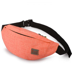 Casual Waist Bag Women Men Fanny Pack Money Phone Belt Bag Pouch 8 Colors