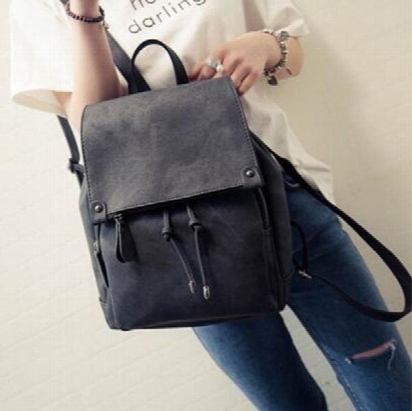 ETN BAG 081516 PU Leather Student School Backpack