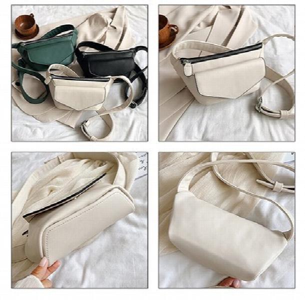 Casual Waist Bag Leather Shoulder Bag Women Fanny Pack