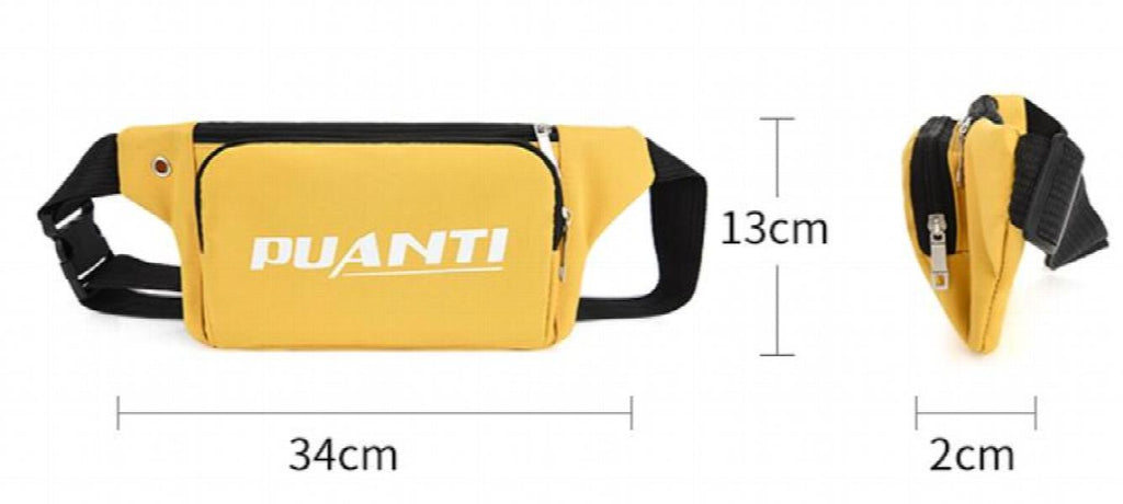 Pink Waist Bag Chest Handbag Fanny Pack Unisex Sling Pocket Waist Pack