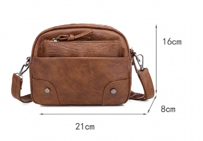 Chuwanglin Small Crossbody Shoulder Bag Soft PU Leather Messenger Bag