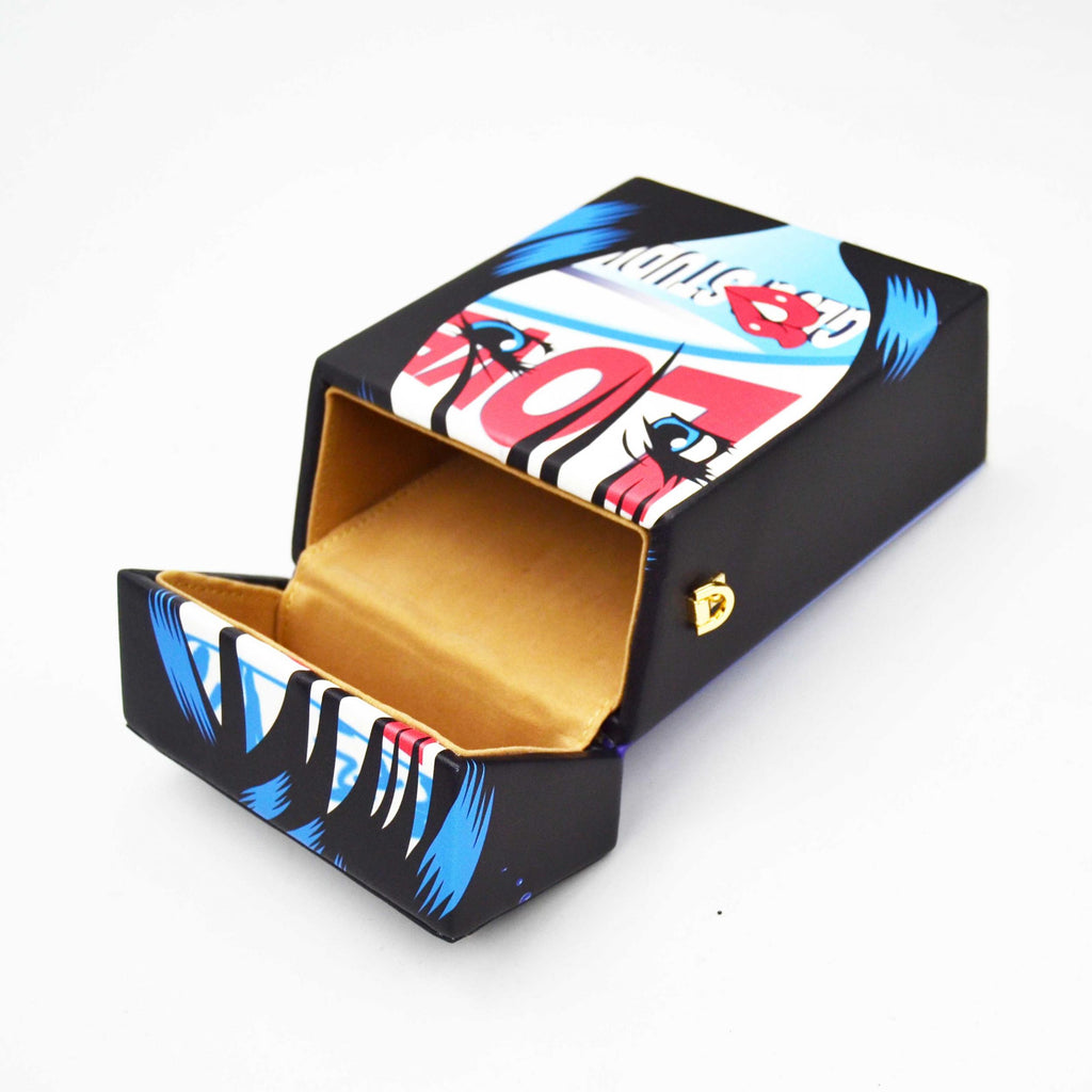 Girl Face Messenger Chain Flap Shoulder Box Bag