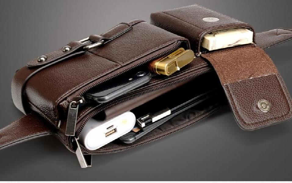 Men's Pockets Waist Pack Shoulder Chest Bag