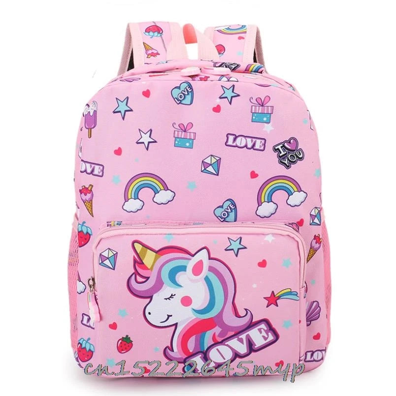 Kids Cartoon Pony Schoolbag Girls Princess School Bag Kindergarten Backpack