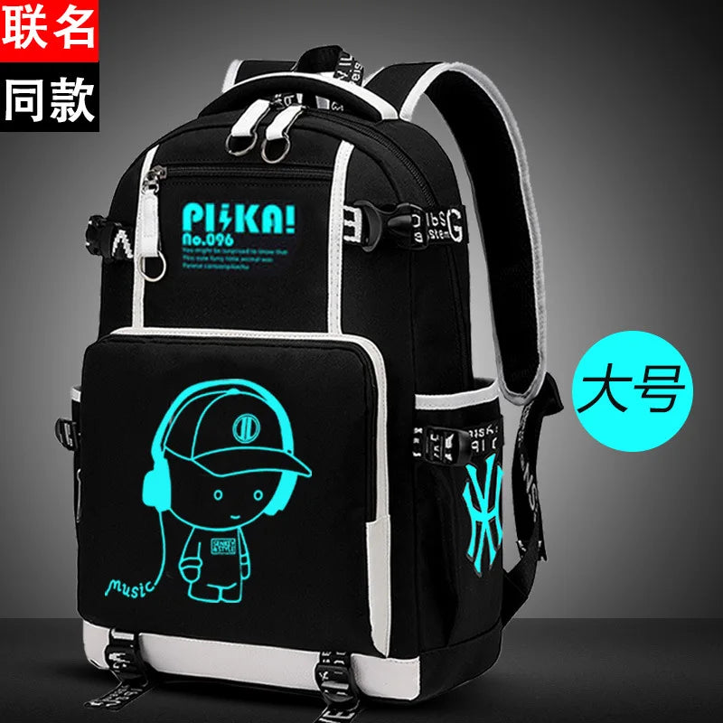 Luminous Children School Bags For Boys Kids Backpack Waterproof
