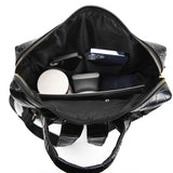 Crocodile Pattern Leather PU Backpack Large Capacity Travel Backpack