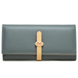 Women's PU Leather Handbag with Buckle Zipper