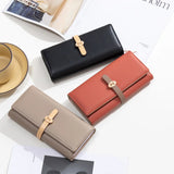 Women's PU Leather Handbag with Buckle Zipper