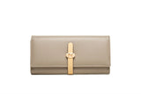 Women's PU Leather Handbag with Buckle Zipper