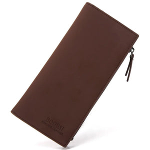 Men's Long Zip Wallet Business Handbag