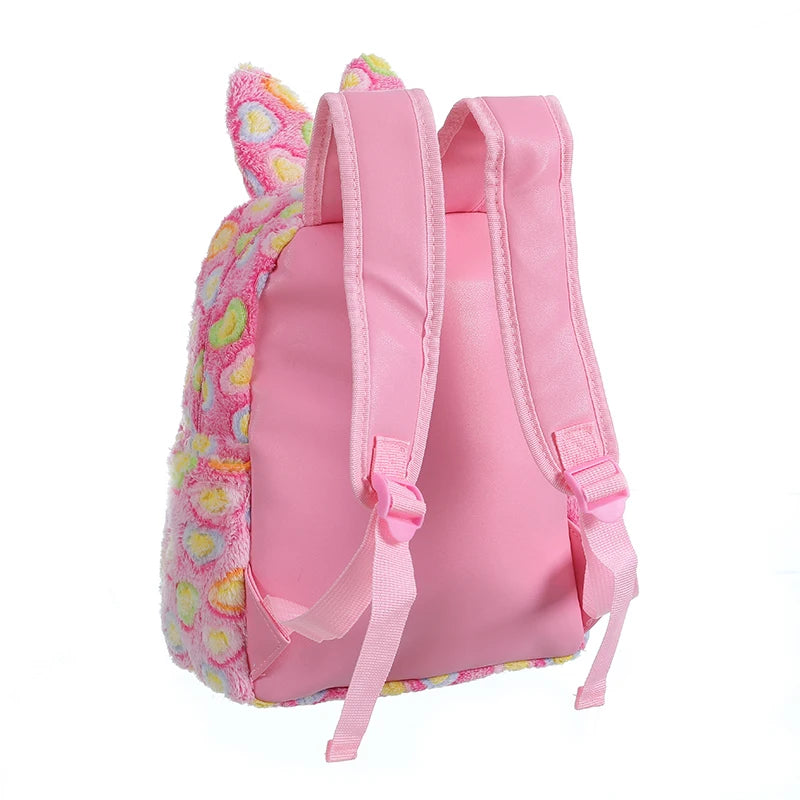 Plush Cat Bag Cartoon Schoolbags for Girls Small Kid Backpack