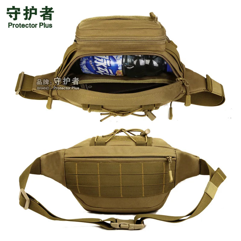 Casual Travel Mountaineering Pockets Chest Pack Waist Bag Men