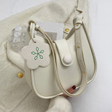 Versatile Contrast Messenger Bag One Shoulder Bucket Bag