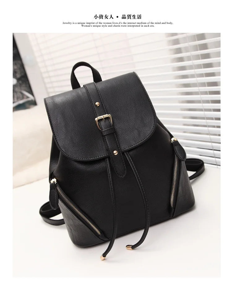 Stacy PU Leather Backpack for Women
