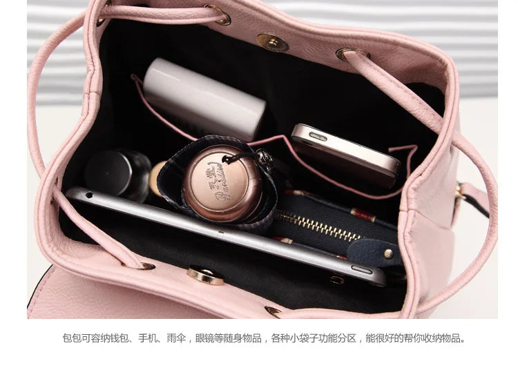 Stacy PU Leather Backpack for Women