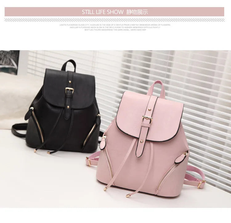 Stacy PU Leather Backpack for Women