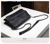 Stacy Bag Punk Rivet Shoulder Bag Lady Skull Print Bag