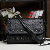 Stacy Bag Punk Rivet Shoulder Bag Lady Skull Print Bag